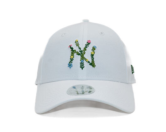 Damen Kappe New Era - MLB Floral Infill 9FORTY - NY Yankees - White