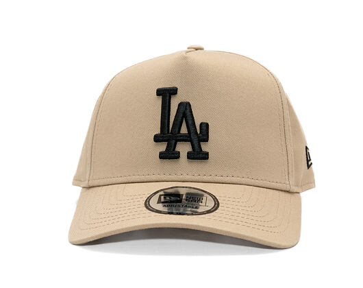 Kappe New Era - MLB Essential 9FORTY A-Frame - LA Dodgers - Camel / Black