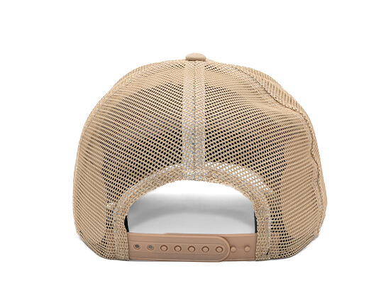 Kappe New Era - NBA Felt Patch 9FORTY M-CROWN A-Frame Trucker - LA Lakers - Camel