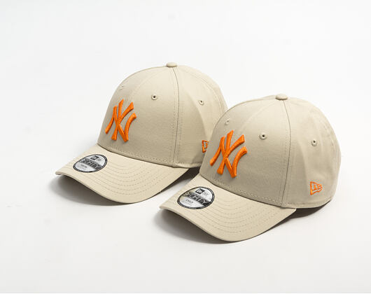 Kinder Kappe New Era - MLB Essential 9FORTY - NY Yankees - Stone / Orange