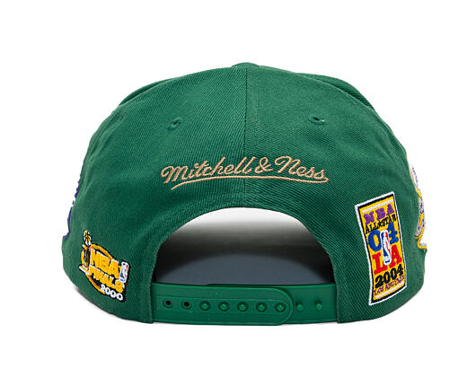 Kappe Mitchell & Ness - NBA - La Script 2.0 - Los Angeles Lakers - Green/Black