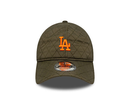 Kappe New Era - MLB Quilted 9TWENTY - LA Dodgers - Green / Orange