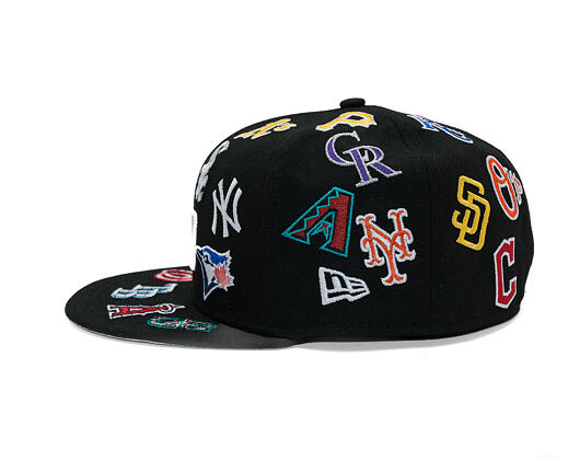 Kappe New Era - MLB All Over Logo 59FIFTY - Black