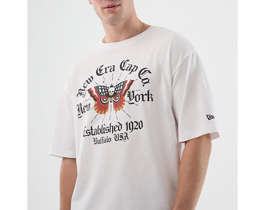 T-Shirt New Era - Branded Oversized Graphic Tee - White