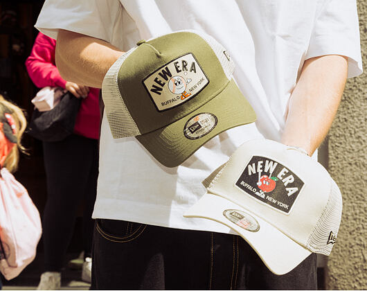 Kappe New Era - Branded Summer Patch 9FORTY A-Frame Trucker - New Olive