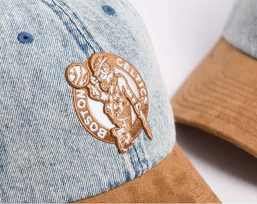 Kappe Mitchell & Ness - Den Suede Strapback - NBA - Boston Celtics - Blue