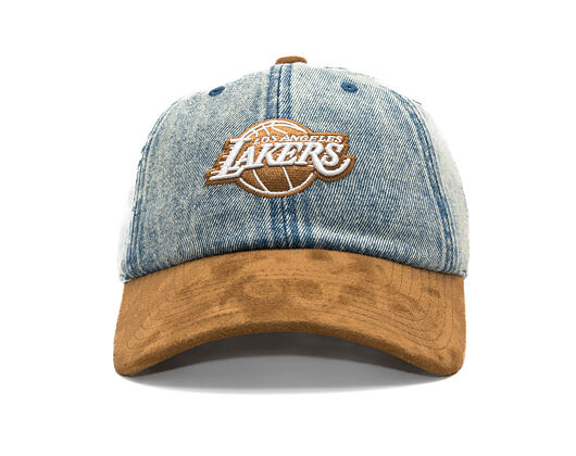 Kappe Mitchell & Ness - Den Suede Strapback - NBA - Los Angeles Lakers - Blue