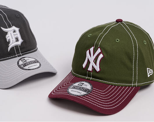 Kappe New Era - MLB "Seasonal 2 Tone" 9TWENTY - NY Yankees - Green / Burgundy