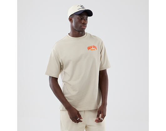 T-Shirt New Era - Branded Food Character Oversized Tee - Stone