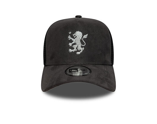 Kappe New Era - Faux Suede 9FORTY A-Frame Trucker - ASTON VILLA FC - Graphite