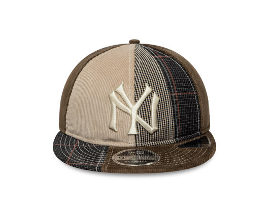Kappe New Era - MLB IMAGE DROP Patchwork 9FIFTY Retro Crown - NY Yankees - Brown
