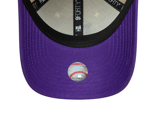 Kinder Kappe New Era - MLB League Essential 9FORTY - LA Dodgers - Cream / Purple