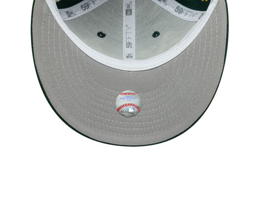 Kappe New Era - MLB IMAGE DROP All-Over 59FIFTY Low Profile - Oakland Athletics - Green