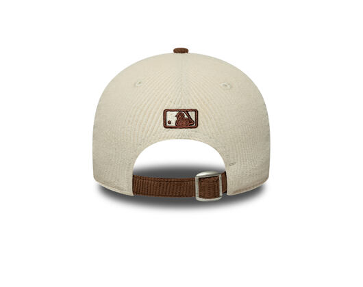 Kappe New Era - MLB Cord 9FORTY M-CROWN - NY Yankees - Cream / Deep Auburn