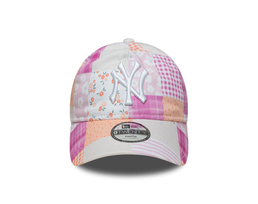 Kinder Kappe New Era - MLB Patchwork 9TWENTY - NY Yankees - Blush Pink / Fuchsia