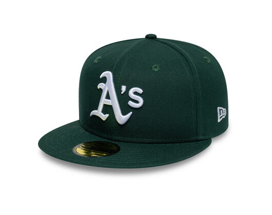 Kappe New Era - MLB League Essential 59FIFTY - Oakland Athletics - Green / White