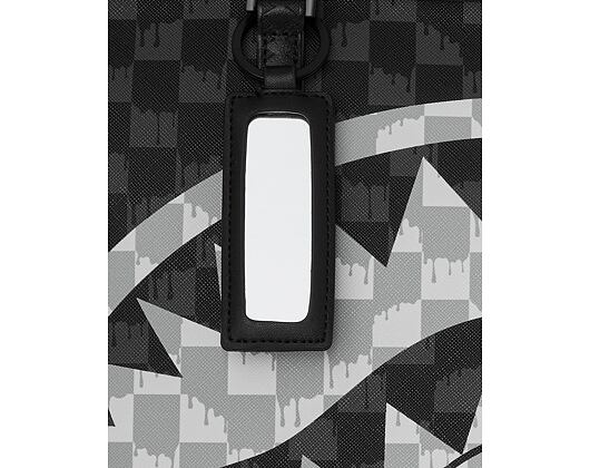 Tasche Sprayground - Black And White Drip Check Shark Tote