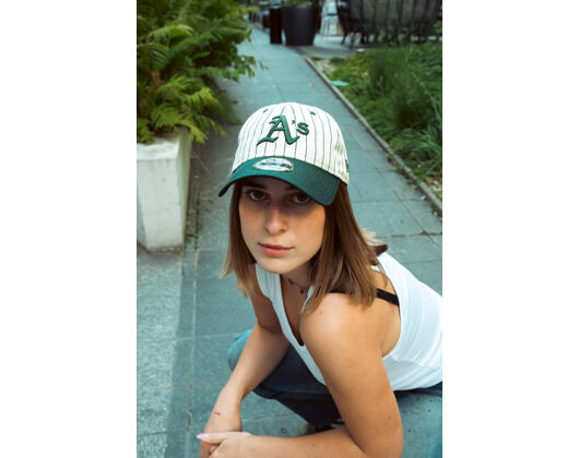 Kappe New Era - MLB Pinstripe 9TWENTY - Oakland Athletics - Dark Green