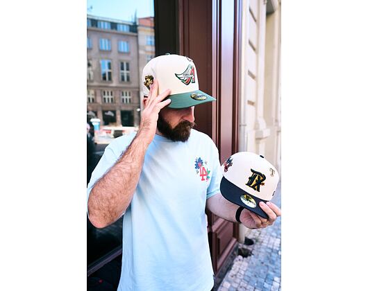 Kappe New Era - MLB Cooperstown Pin 59FIFTY - Anaheim Angels - Cilantro Green / Cream