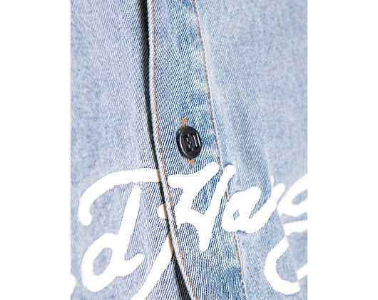 Hemd Ed Hardy - Mens Eagle And Stars Relaxed Denim Shirt - Bleach