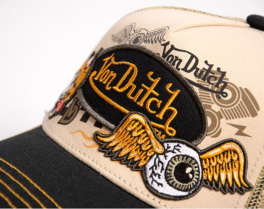 Kappe Von Dutch - Trucker - Patch & Print - Black / White