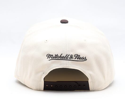 Kappe Mitchell & Ness - NBA Brown And Cream Pro Snapback - New York Knicks - Cream