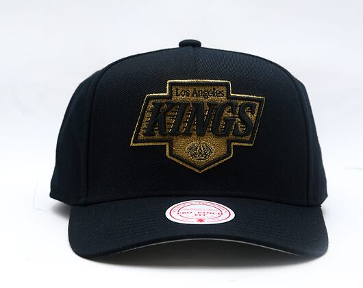 Kappe Mitchell & Ness - NHL Black And Gold Pro Snapback - Chicago Blackhawks - Black