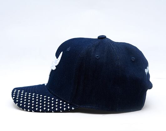 Kappe Mitchell & Ness - NBA Run Stitch Pro Snapback - Chicago Bulls - Blue