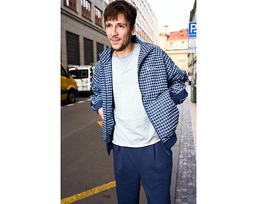 Jacke Karl Kani - Signature Check Sidestripe Trackjacket - Blue