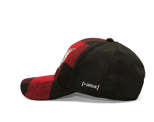 Kappe Capslab - Tom & Jerry Trucker - Tom Grin Buffalo Check - Red / Black