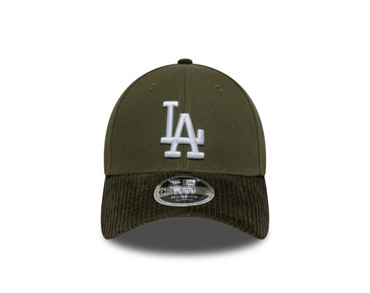 Kappe New Era - MLB Cord Visor 9FORTY M-CROWN - LA Dodgers - New Olive