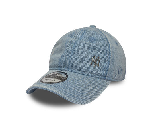 Kappe New Era - MLB Washed Denim Pin 9TWENTY - NY Yankees - Pastel Blue