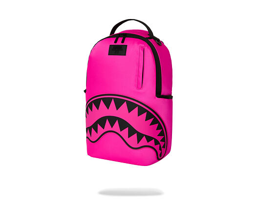 Rucksack Sprayground - Shark Central White Stencil Shark Pink Nylon Backpack