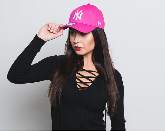 Damen Kappe New Era - MLB Essential 9FORTY - NY Yankees - Pink / White