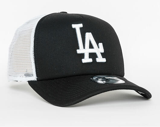 Kappe New Era - MLB Clean 9FORTY Trucker - LA Dodgers - Black / White