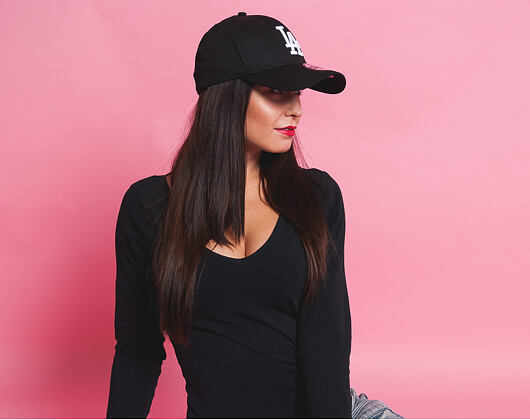 Kappe New Era 39THIRTY MLB League Essential - LA Dodgers - Black / White