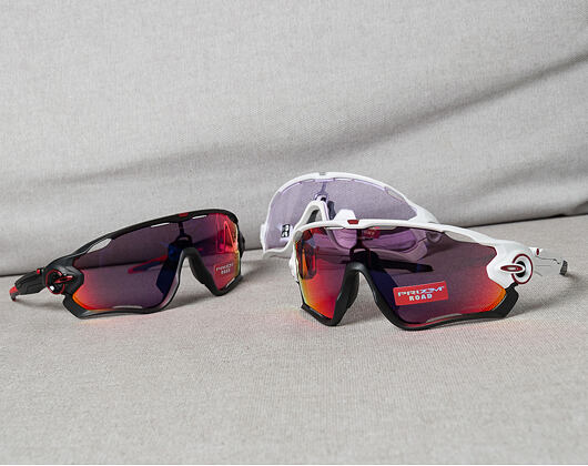 Sonnenbrille Oakley Jawbreaker Polished White/Prizm Road OO9290-05