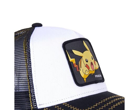 Kappe Capslab - Trucker Pokémon - Pikachu - Black / White
