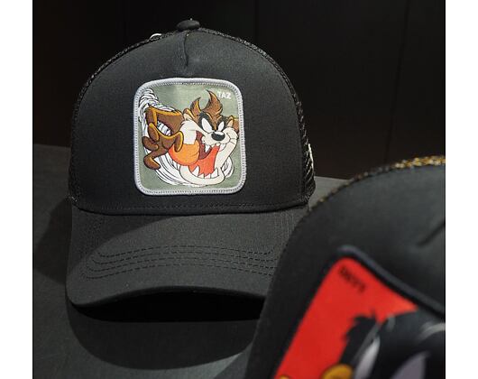 Kappe Capslab Trucker - Looney Tunes - Taz - Black