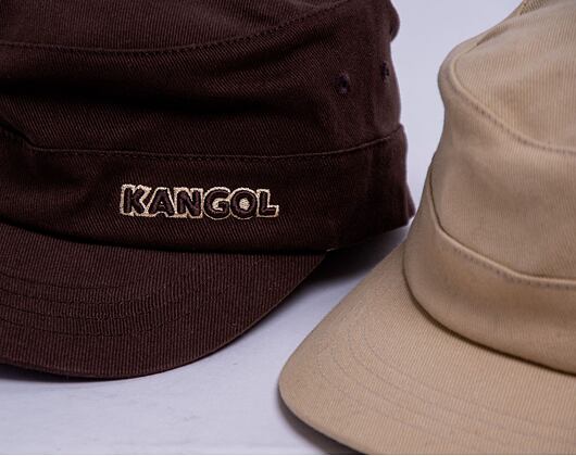 Kappe Kangol Cotton Twill Army Cap Beige