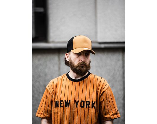 Kappe State of WOW UPFRONT Reed Trucker Cap Camel/Black