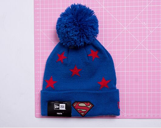Kinder Mütze New Era CY star Bobble Knit Superman