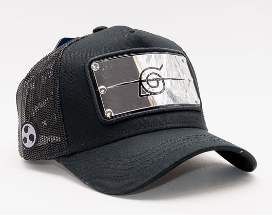Capslab Kappe - Trucker Naruto - Konoha - Schwarz / Silber