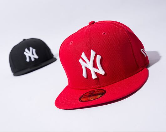 Kappe New Era - MLB Basic 59FIFTY - NY Yankees - Scarlet / White