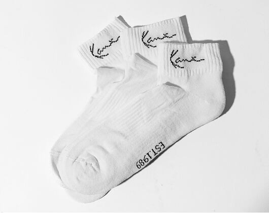 Socken Karl Kani - Signature Ankle Socks 3-Pack - White