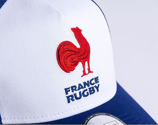 Kappe New Era - 9FORTY Trucker Essential - French Federation Of Rugby - White