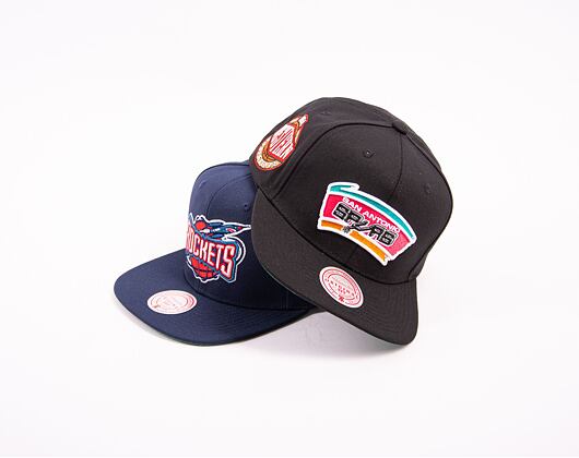 Kappe Mitchell & Ness NBA Conference Patch Snapback Hwc San Antonio Spurs Schwarz