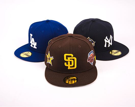 Kappe New Era 59FIFTY MLB Coops Multi Patch San Diego Padres Team Color / Gold