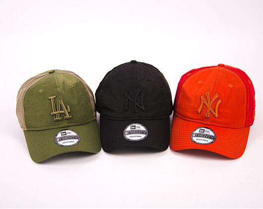 Kappe New Era 9TWENTY MLB Multi Texture  - NY Yankees - Rust Orange