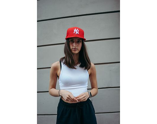 Kappe New Era - MLB Basic 59FIFTY - NY Yankees - Scarlet / White